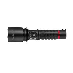 Coast 31208 Focusing Flashlight, 5000 mAh, AAA Battery, Alkaline, ZX955 ZITHION-X Battery, Flood, Spot Beam