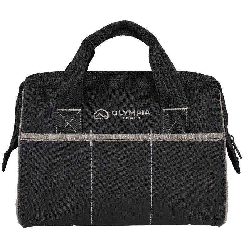 Olympia Tools 91-019 Tool Bag, 7.87 in W, 1.18 in D, 12.99 in H, 10-Pocket, Black