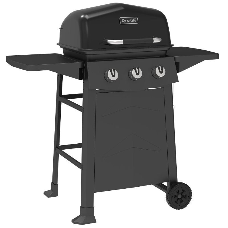 Dyna-Glo DGC310CNP Gas Grill, 24,000 Btu , Propane, 3-Burner, 310 sq-in Primary Cooking Surface, Black