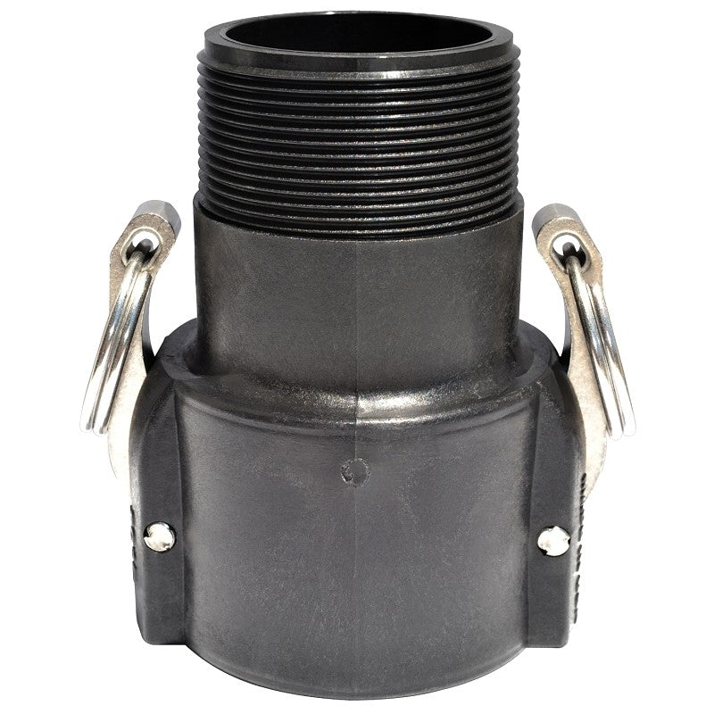 Green Leaf B Series 075B Camlock Coupling, 3/4 in, Female x MNPT, 125 psi Pressure, Polypropylene