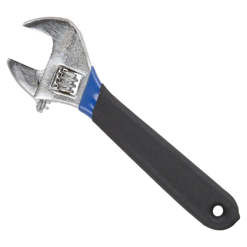 Vulcan JL149063L Adjustable Wrench, 6 in OAL, 1.04 in Jaw, Steel/Vinyl, Chrome, Non-Slip Handle