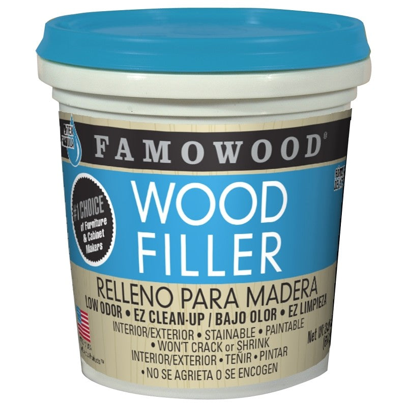 Famowood 40022134 Wood Filler, Liquid, Paste, Slight, Red Oak, 1 pt