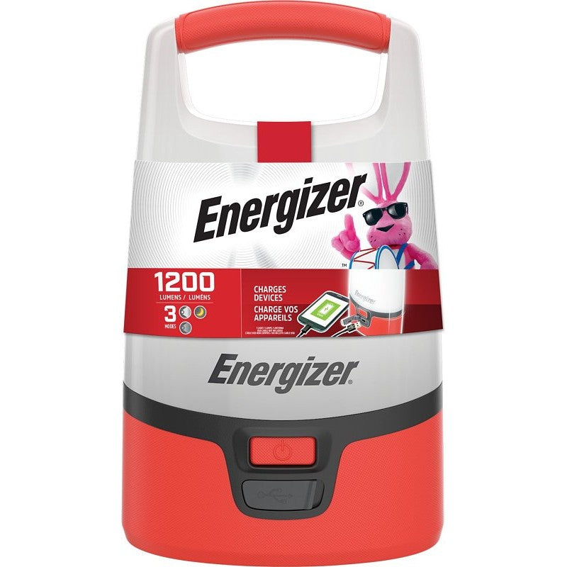 Energizer ENALU451E Lantern, LED Lamp, Plastic, Red/White