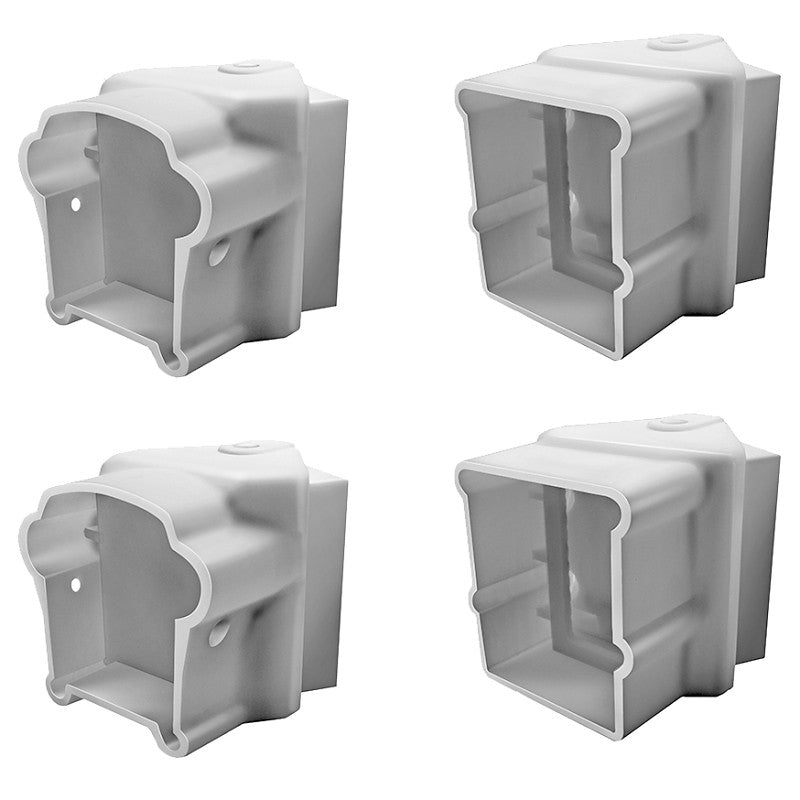 Xpanse Premier 73012498 Rail Angle Bracket, Vinyl, White, For: Premier Series Railings