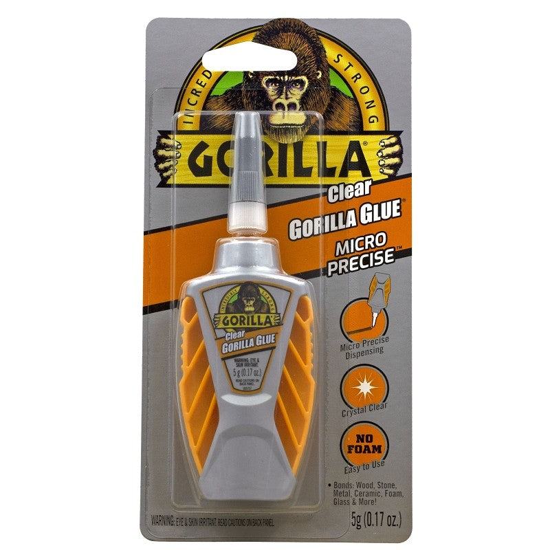 Gorilla 103616 Glue, Liquid, Irritating/Sharp, Crystal Clear, 5 g