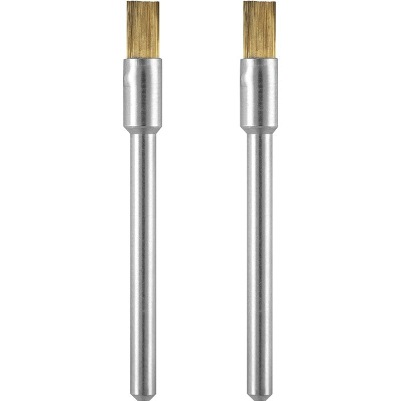 Dremel 537-02 Brush, 1/8 in Dia, 1/8 in Arbor/Shank, Brass Bristle