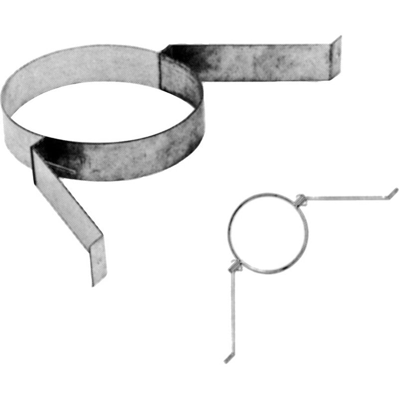 AmeriVent 6HS-SBA Wall Band Assembly, 6 in Dia, Galvanized Steel, Galvanized