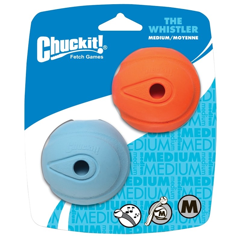 Chuckit! 20220 Dog Toy, M, Natural Rubber, Blue/Orange