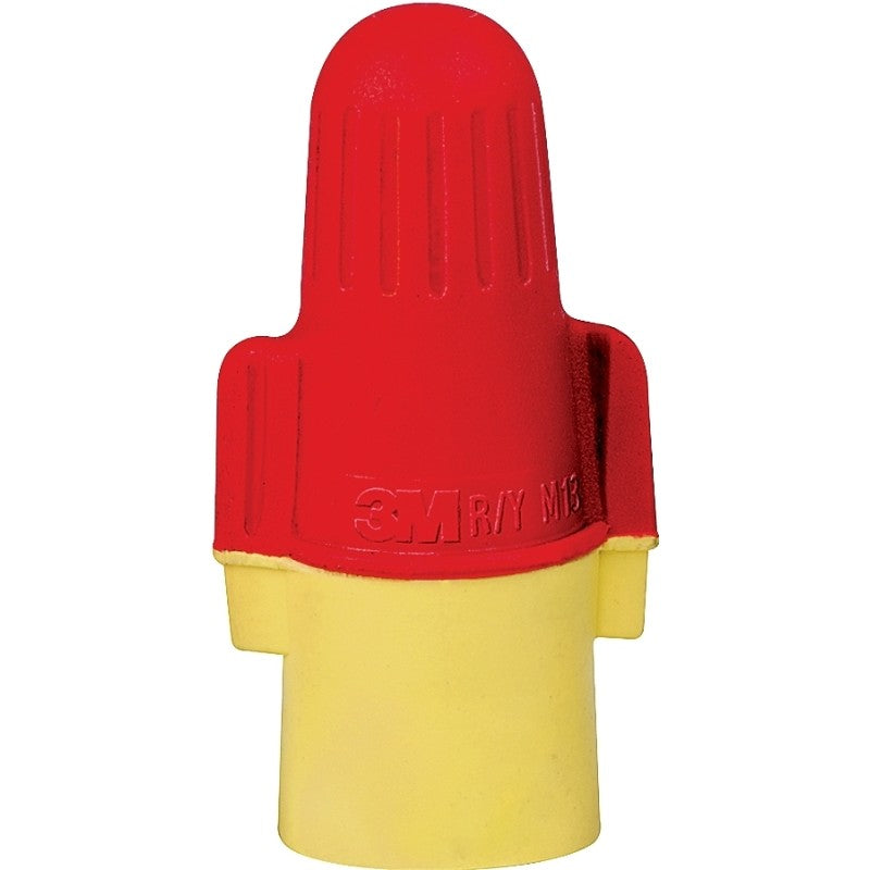 3M Performance Plus R/Y+ Wire Connector, 22 to 8 AWG Wire, Steel Contact, Red/Yellow