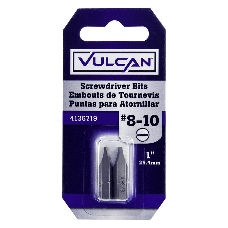 Vulcan 306352OR Screwdriver Bit, Hex Shank, S2 Chrome Molybdenum Steel