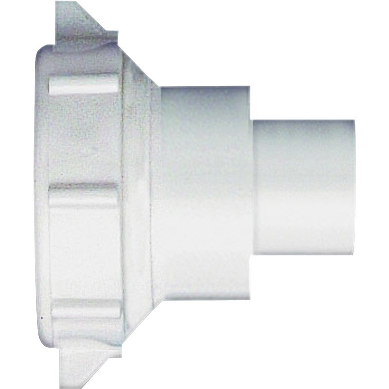 Plumb Pak PP55-8W Reducing Coupling, 1-1/2 x 1-1/4 in, Slip Joint, Polypropylene, White