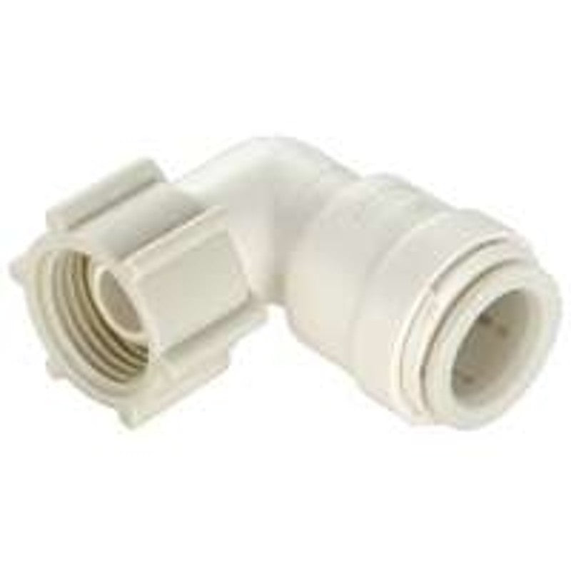 Watts 3520-1014/P-632 Swivel Pipe Elbow, 1/2 x 3/4 in, 90 deg Angle, Plastic, 100 psi, Off-White