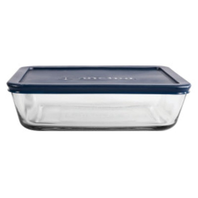 Anchor Hocking 85913L20 Kitchen Food Storage with Lid, 6 Cup, Glass, Clear, 8-1/4 in Dia, 2.4 in H