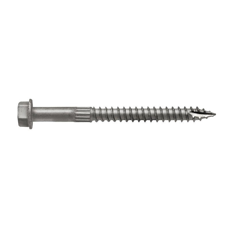 Simpson Strong-Tie Strong-Drive SDS SDS25300MB Connector Screw, 3 in L, Serrated Thread, Hex Head, Hex Drive, Steel
