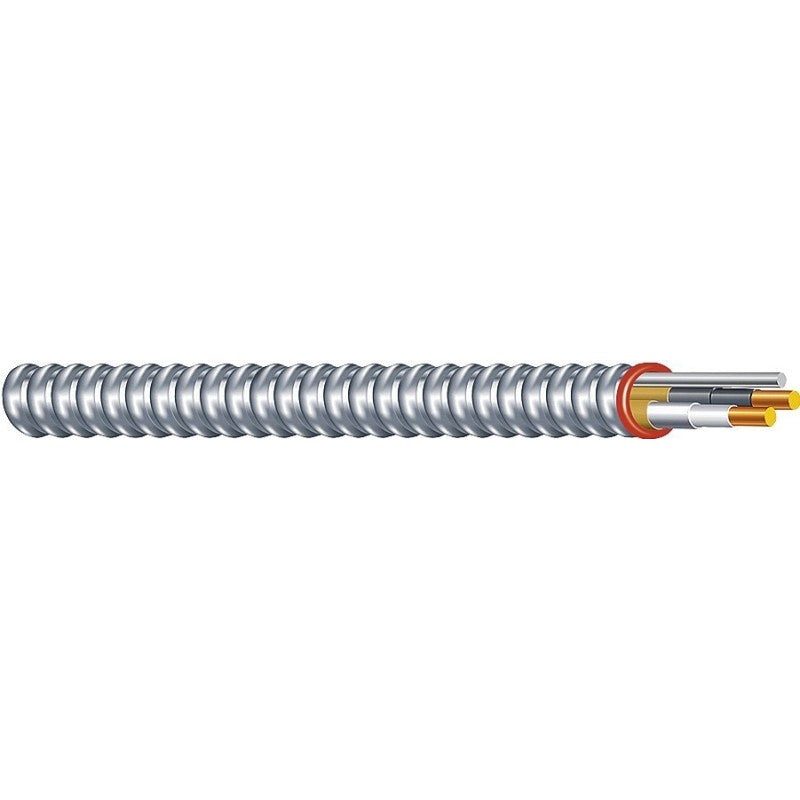 Southwire Duraclad 55274901 Armored Cable, 12 AWG Cable, 2-Conductor, 250 ft L, Copper Conductor, THHN/THWN Insulation