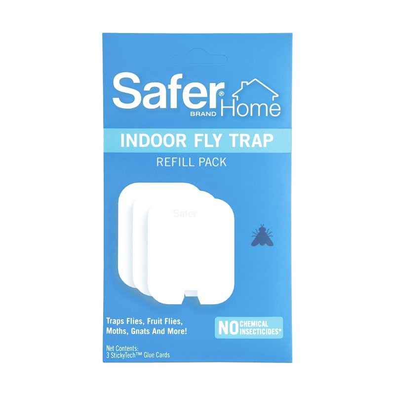 Safer SH503 Plug-In Fly Trap, Includes: (3) StickyTech Glue Cards, 3/PK