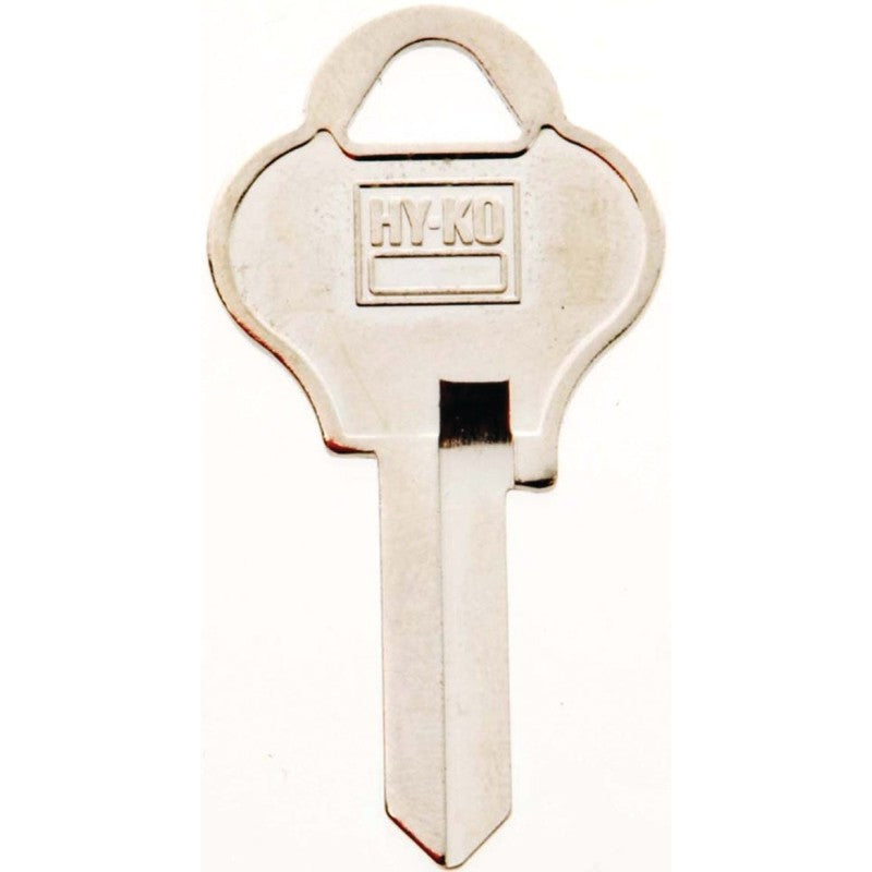 Hy-Ko 11010PA2 Key Blank, Brass, Nickel, For: Pado Cabinet, House Locks and Padlocks, PA2 Key Number (Pack of 10)
