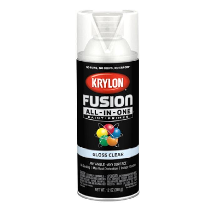 Krylon K02705007 Spray Paint, 12 oz Can, 25 sq-ft Coverage Area, Acrylic Base, Gloss, Clear