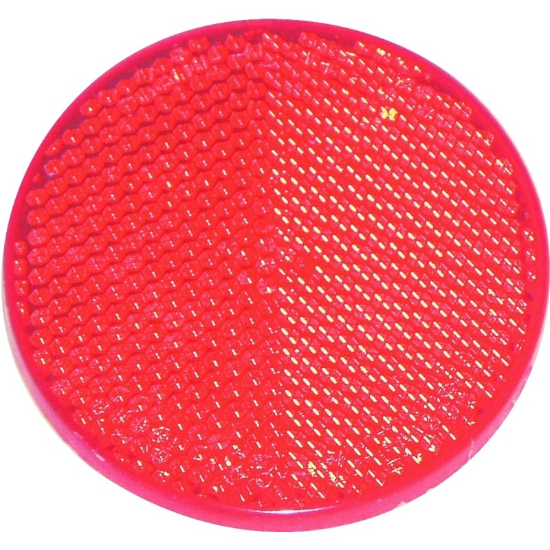 US Hardware RV-657C Safety Reflector, Red Reflector, Plastic Reflector, Adhesive