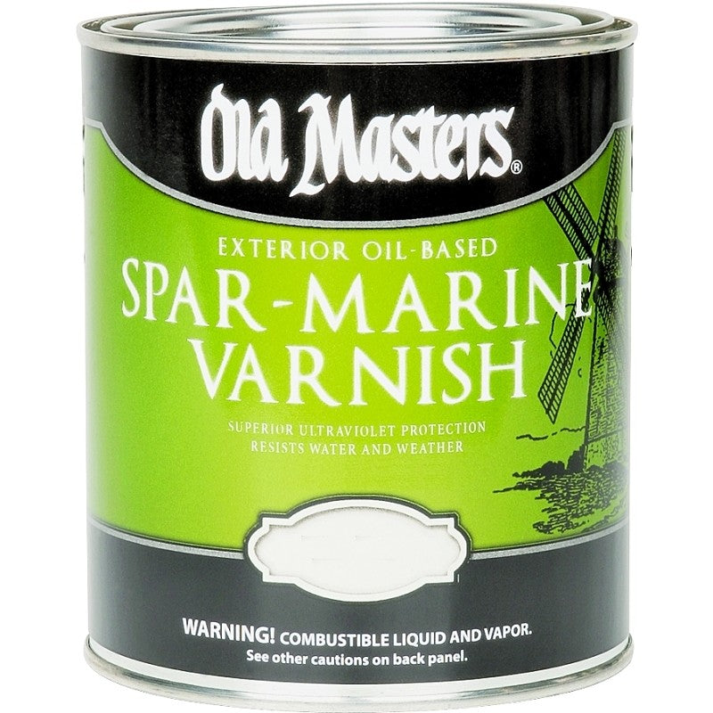 Old Masters 92501 Spar Marine Varnish, Semi-Gloss, Liquid, 1 gal, Pail (Pack of 2)