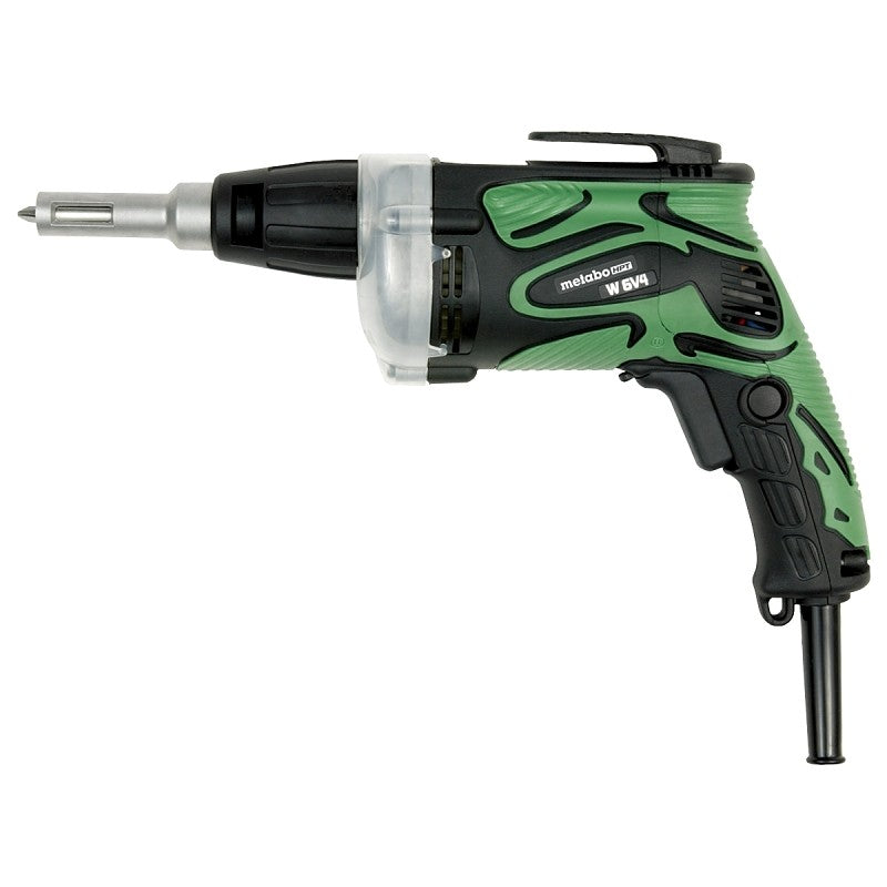 Metabo HPT W6V4M Drywall Screwdriver, 6.6 A, 1/4 in Chuck, Hex, Keyless Chuck, 4500 rpm Speed