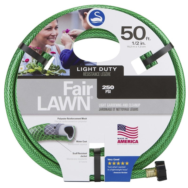 Swan SNFA12050 Garden Hose, 50 ft L, Plastic, Green