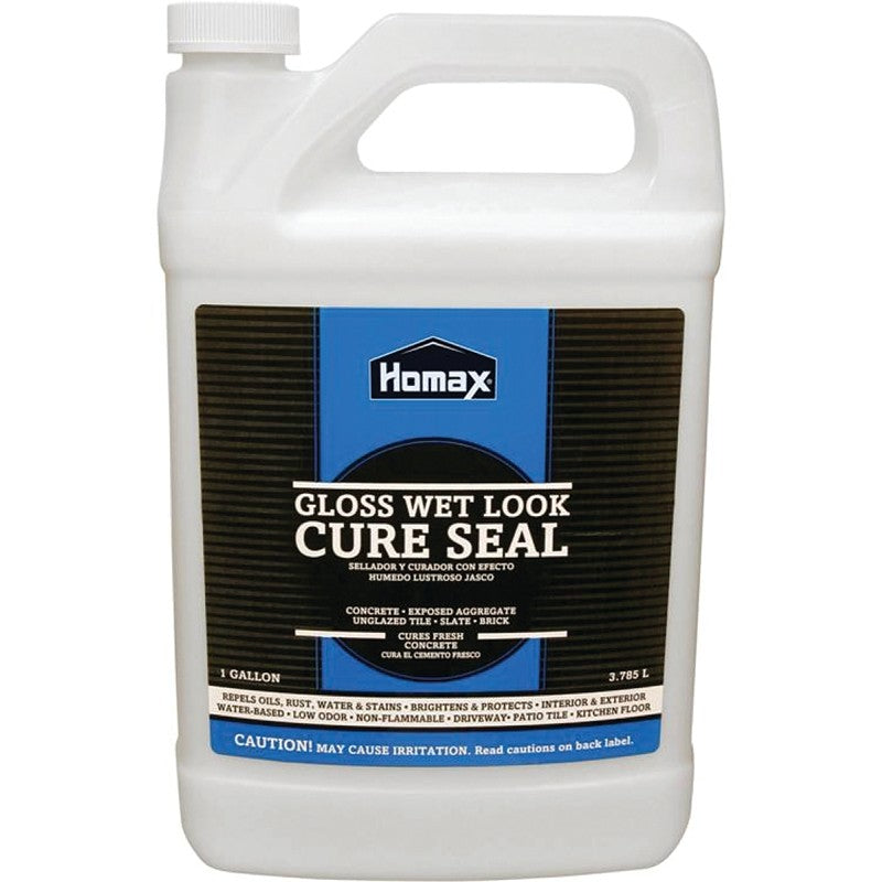 Homax 613 Wet Look Cure Seal, Clear, Viscous Liquid, 1 gal Can (Pack of 4)