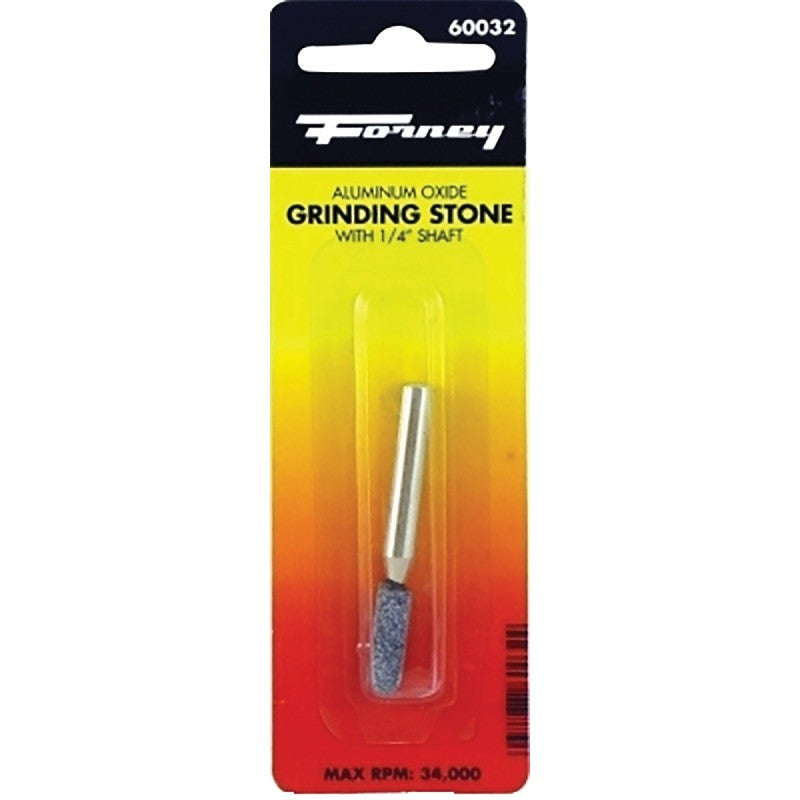 Forney 60032 Grinding Point, 1/4 x 3/4 in Dia, 1/4 in Arbor/Shank, 60 Grit, Coarse, Aluminum Oxide Abrasive