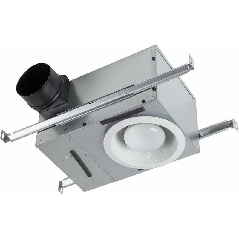 Broan 744 Bath Fan with Light, 1.2 A, 120 V, 70 cfm Air, 1.5 sones, LED Lamp, 4 in Duct