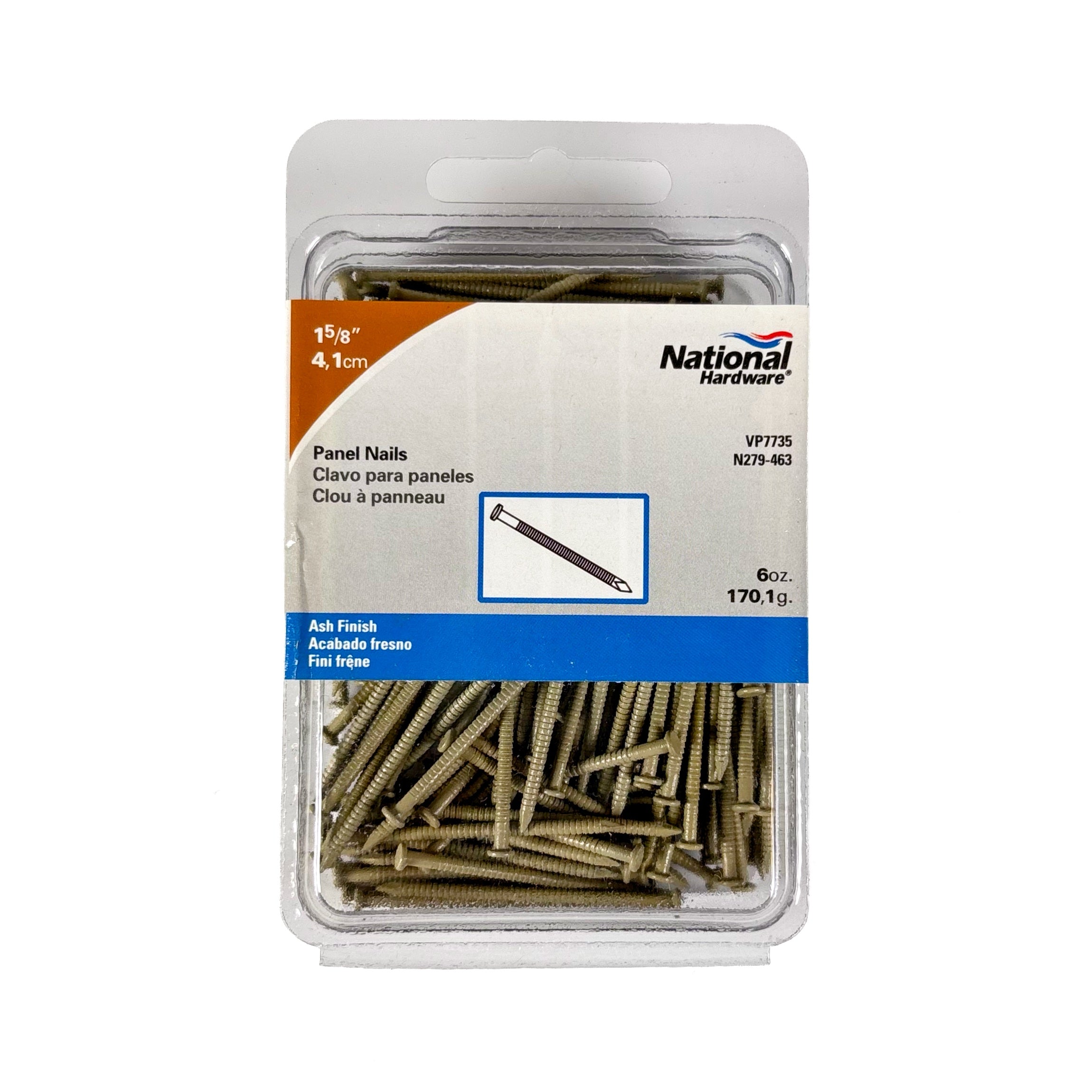 Panel Trim Nails 1-5/8 Inch Ash 6 Ounce Approximately 182