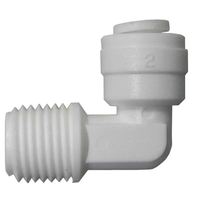 Watts PL-3039 Tube Elbow, 1/2 in, OD x MIP, 90 deg Angle, Plastic, 150 psi