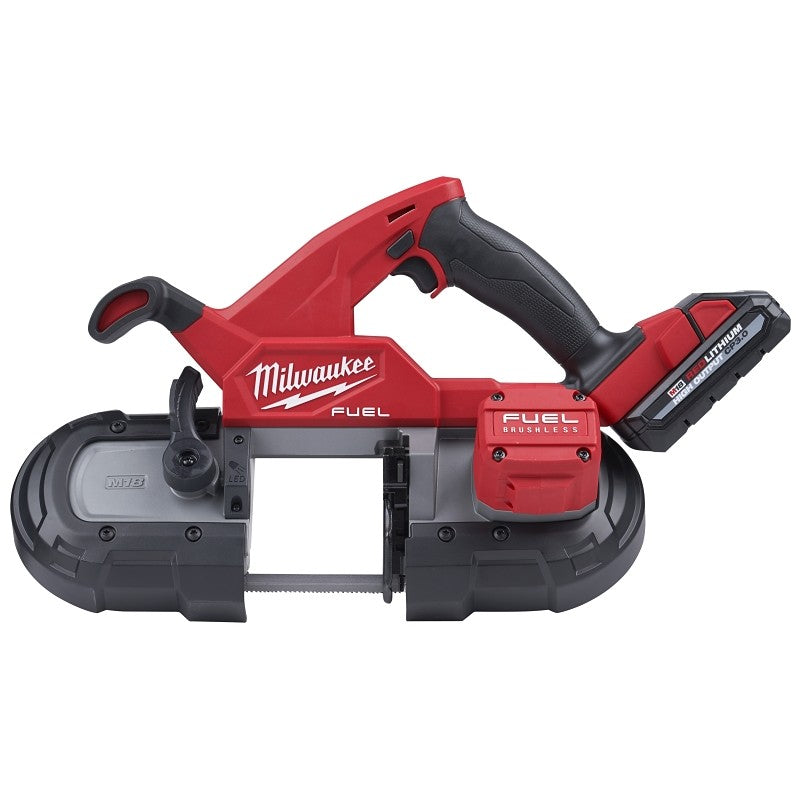 Milwaukee 2829-22 Compact Band Saw Kit, Battery Included, 18 V Battery, 35-3/8 in L Blade, 3-1/4 in Cutting Capacity