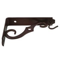 Ornamental Shelf And Hanging Plant Bracket 5 By 3-1/2 Inch Antique Bronze