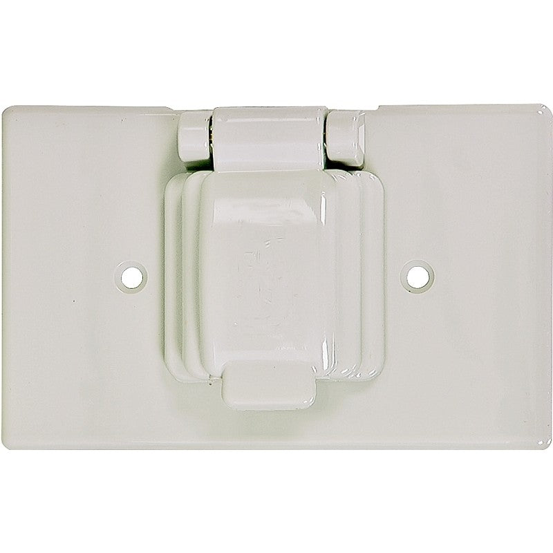 Eaton Wiring Devices S1961W-SP Cover, 4-9/16 in L, 2-7/8 in W, Thermoplastic, White