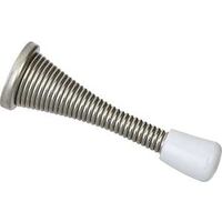 Heavy Duty Spring Door Stop 3 Inch Satin Nickel