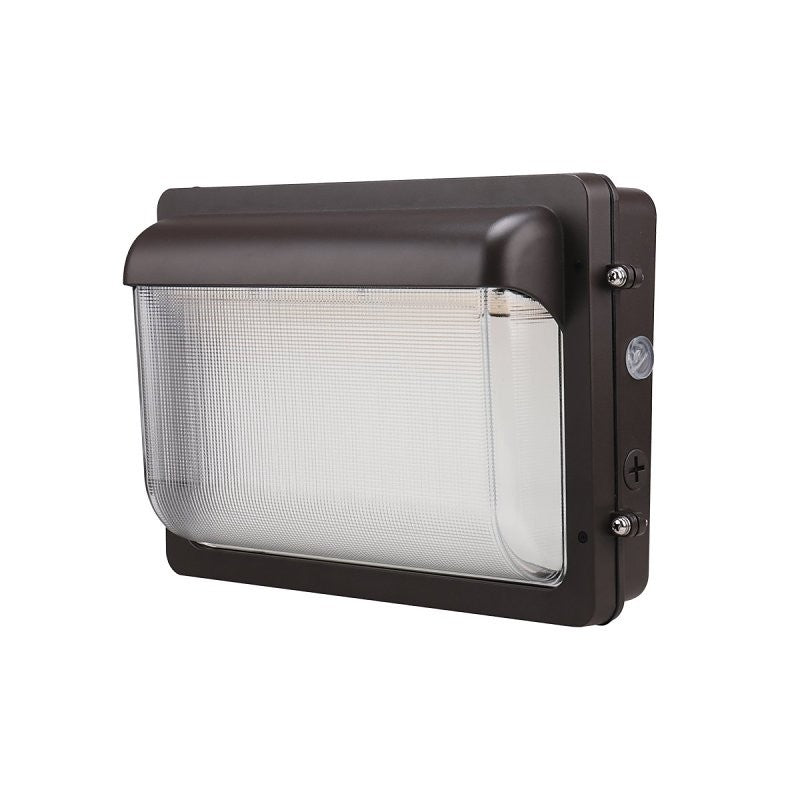 ETI MWPK Series 61509101 Security Wall Pack Light, 120/277 V, 30, 45, 60 W, LED Lamp, 3600, 8520 Lumens, Bronze Fixture