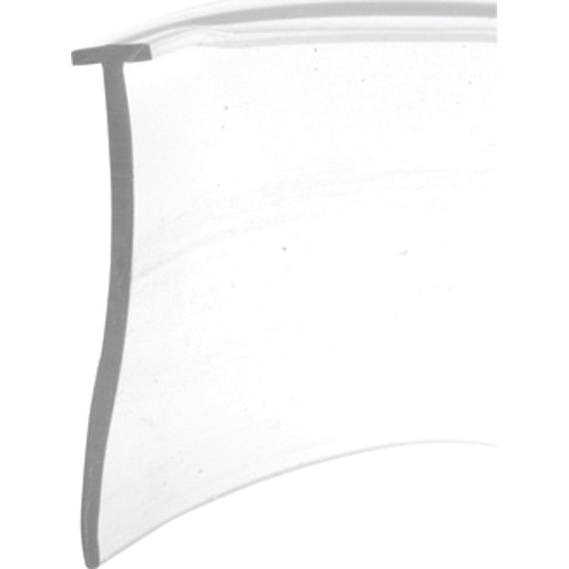 Prime-Line M 6211 Shower Door Bottom Seal, Swinging, Vinyl, Clear, For: Swinging Shower Doors and Tub Enclosures