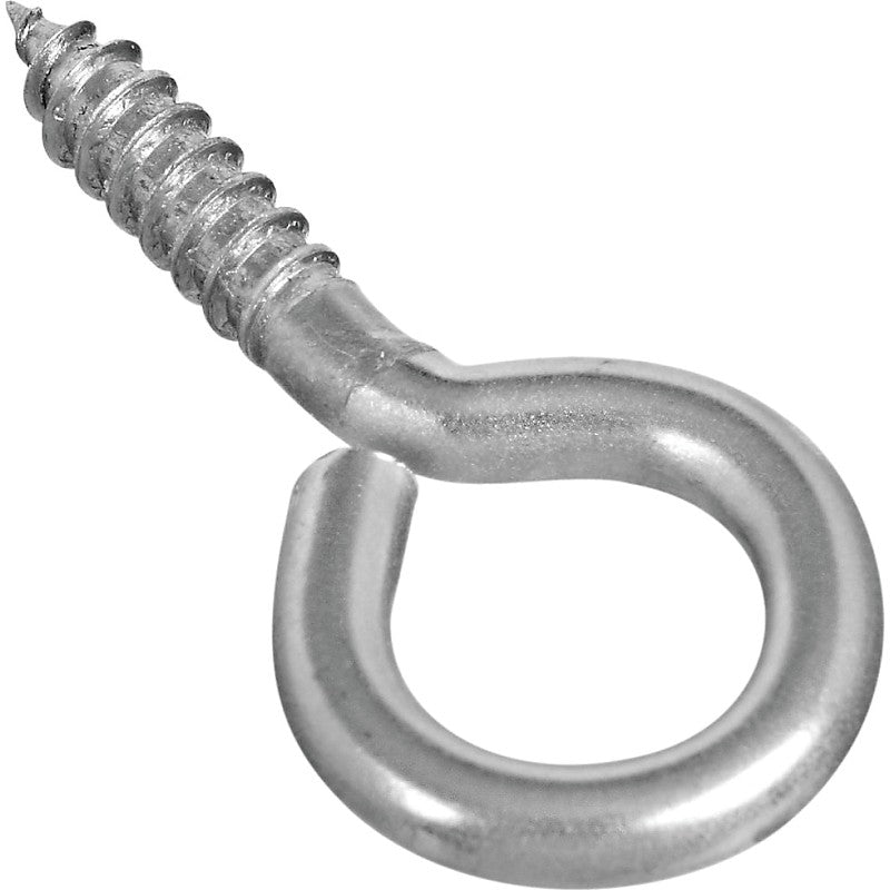 National Hardware 2016BC Series N220-467 Screw Eye, #4, 0.94 in L Thread, 2.19 in OAL, Stainless Steel (Pack of 20)