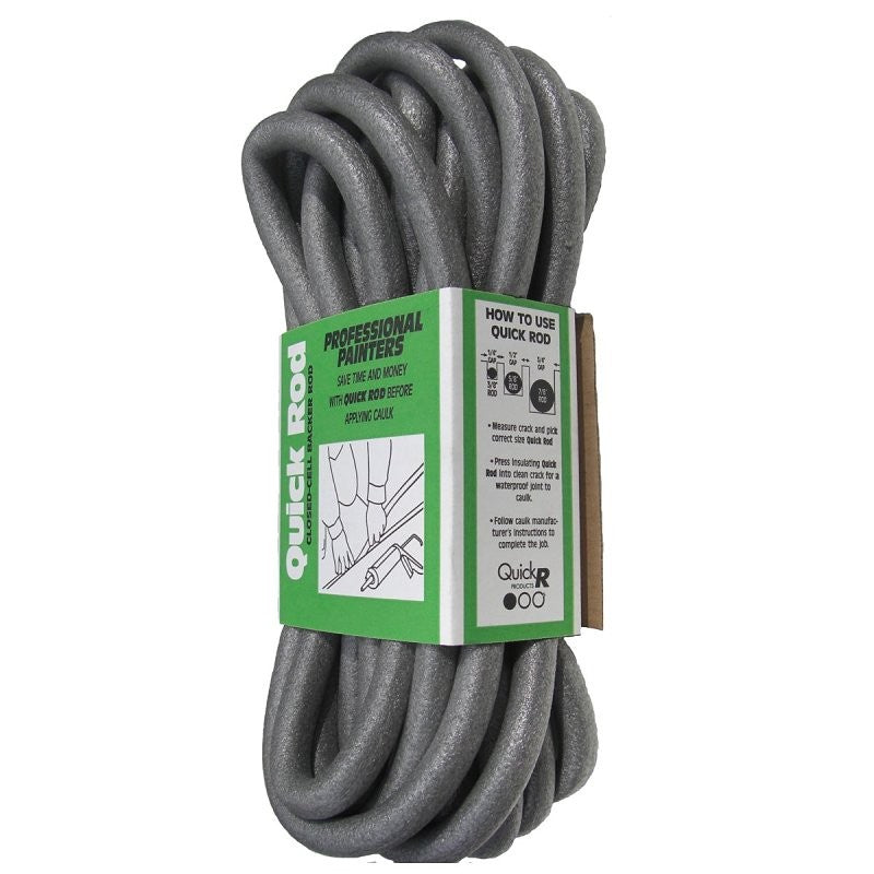 Quick R BR78040 Backer Rod, 7/8 in Dia, 40 ft L