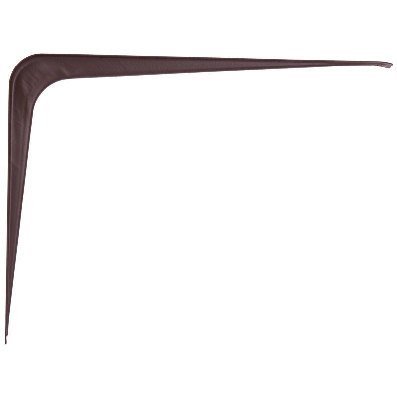 ProSource 21140CHO-PS Shelf Bracket, 110 lb/Pair, 10 in L, 8 in H, Steel, Chocolate (Pack of 20)