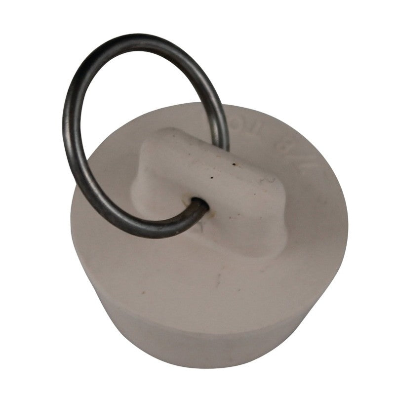 Plumb Pak Duo Fit Series PP820-5 Drain Stopper, 1 in Dia Dimensions, Rubber, White, For: 7/8 to 1 in Sink (Pack of 6)