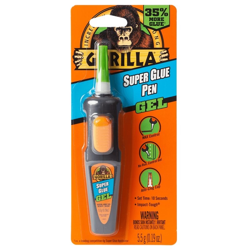 Gorilla 109642 Super Glue, Liquid, 0.19 oz, Pen