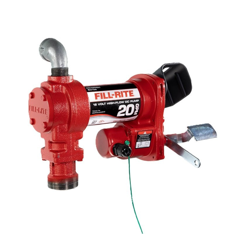 Fill-Rite FR4200 FR4204H DC High-Flow Pump, Motor: 1/4 hp, 34 in L Suction Tube, 1 in Outlet, 20 gpm, Iron