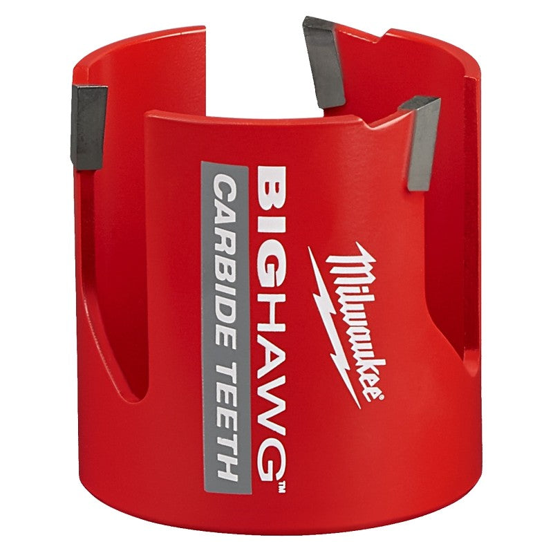 Milwaukee Big Hawg 49-56-9220 Hole Saw, 2-9/16 in Dia, 2-7/16 in D Cutting, 5/8-18 Arbor, 3 TPI