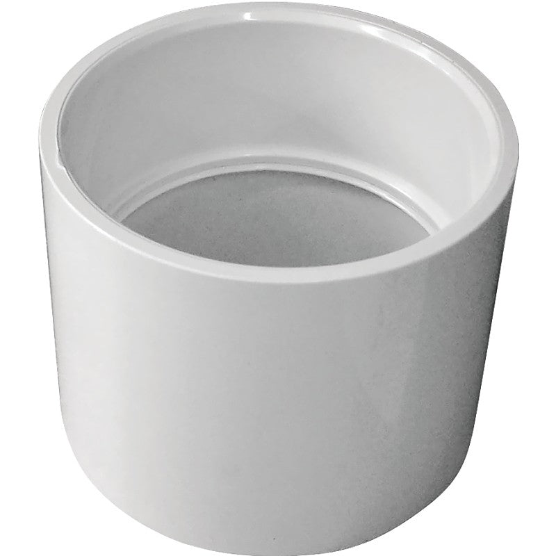 Canplas 193003 Coupling, 3 in, Hub, PVC, White