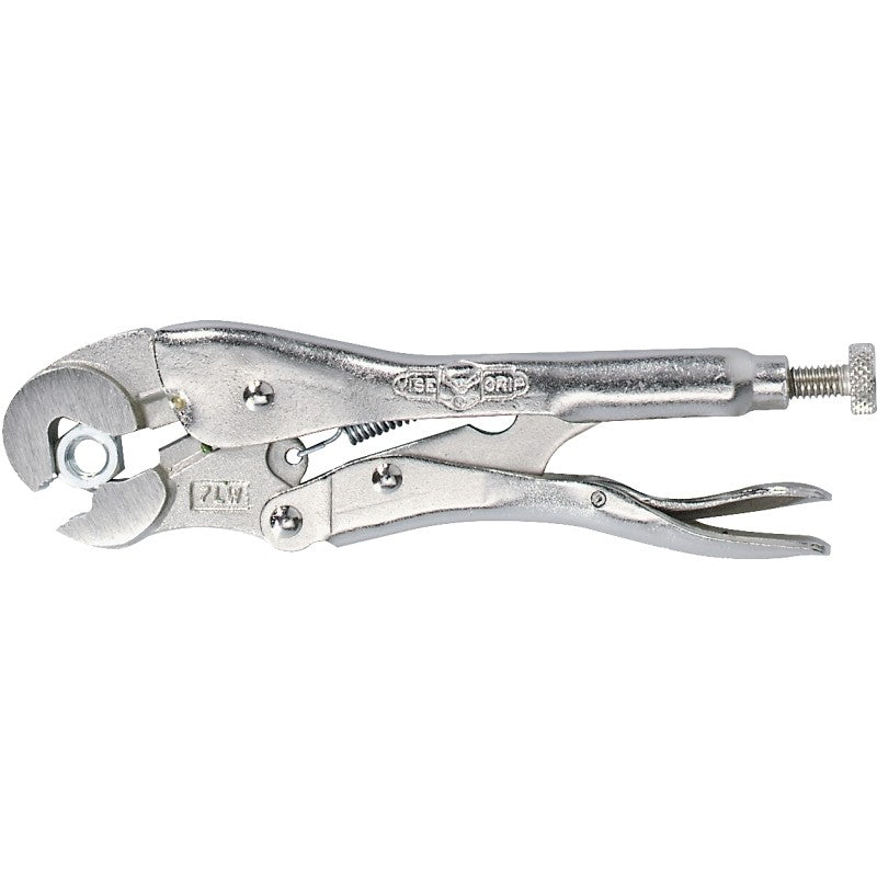 Irwin Original Series 02 Locking Plier, 10 in OAL, 1-1/8 in Jaw Opening, Plain-Grip Handle, 5/8 in W Jaw