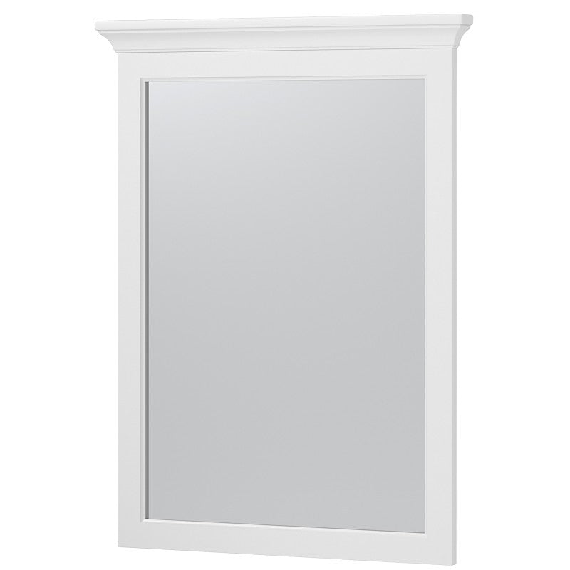 Craft + Main Hollis Series HOWM2432 Framed Mirror, 32 in L, 24 in W, White Frame, Hanging Installation