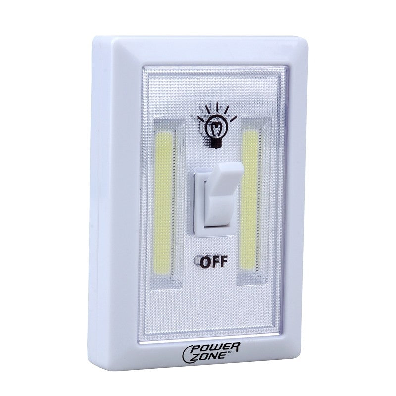 PowerZone 12532 Cordless Light Switch, LED Lamp, 200 Lumens, Wall Mounting (Pack of 12)