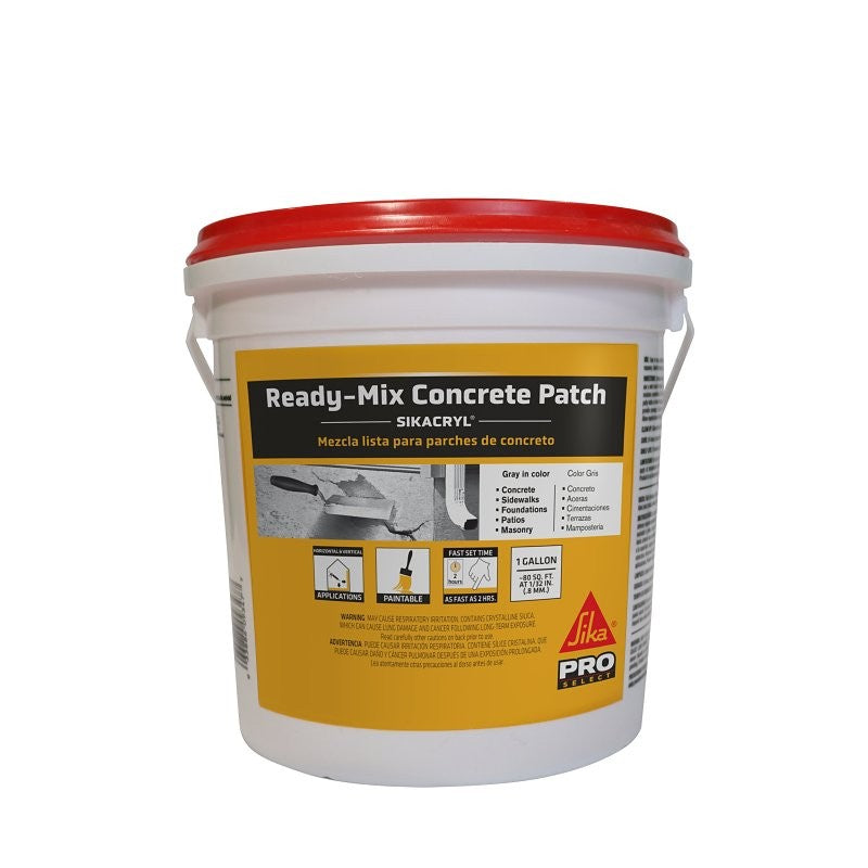 Sika Sikacryl PRO SELECT Series 514899 Ready Mix Concrete, Gray, Paste, 1 gal, Container