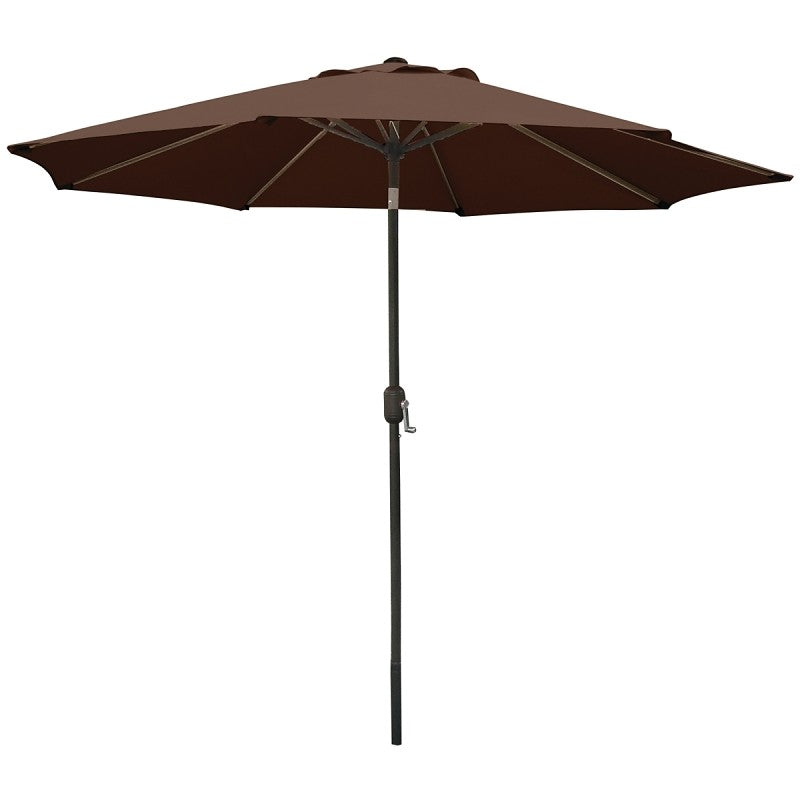 Seasonal Trends 60037 Crank Umbrella, 92.9 in H, 107.9 in W Canopy, 107.9 in L Canopy, Round Canopy, Steel Frame